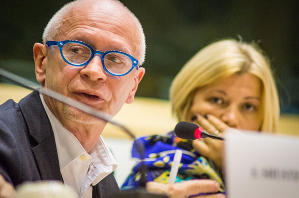 посол Михал Бони и Ирина Геращенко в Европарламенте